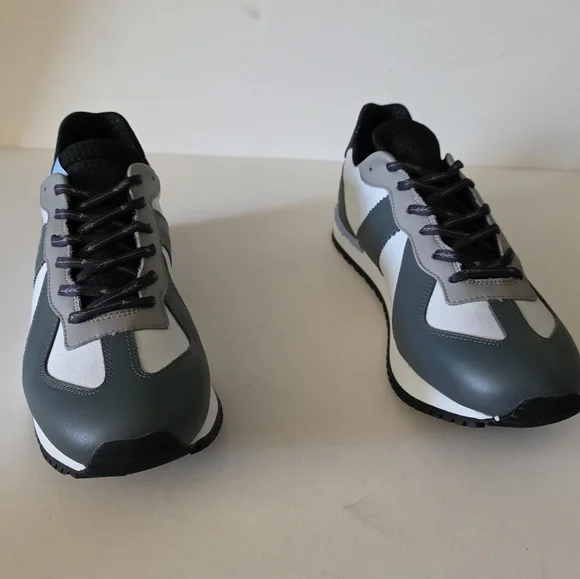 Men's Greyson and White Sneakers - Picture 2 of 9